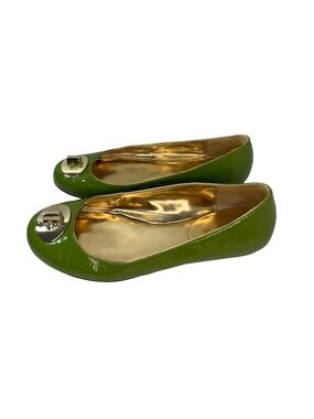 Coach Green Patent Leather Ballet Flats